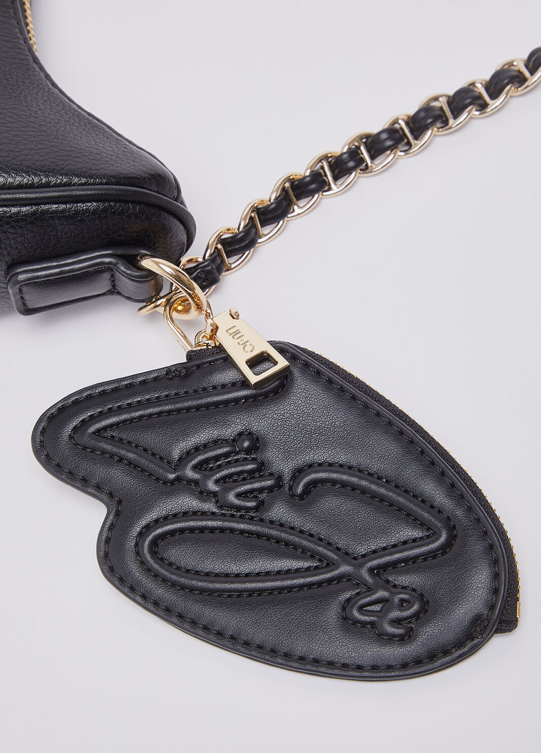 Маленькая сумка-хобо с монетницей черный Liu Jo - large image number 4