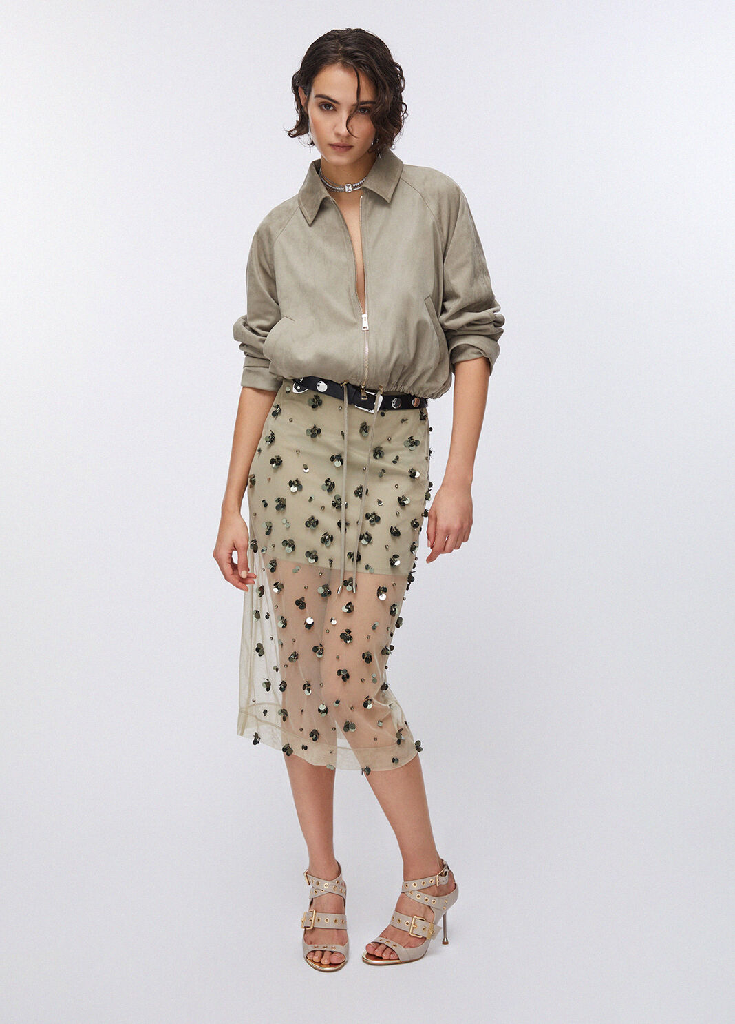 Куртка под замшу серый Liu Jo - large image number 5