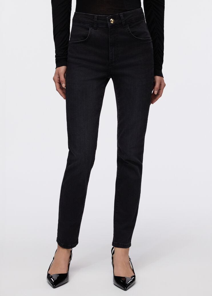 Jean skinny à taille haute noir Liu Jo - medium