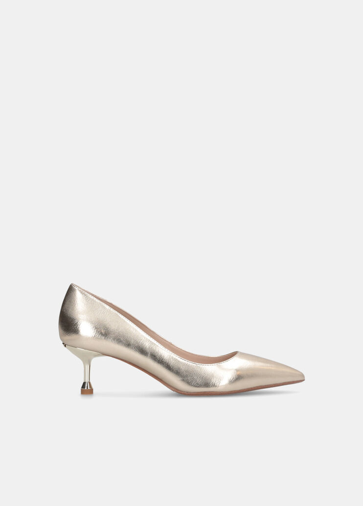 Low-heeled metallic court shoes light gold Liu Jo - medium Low-heeled metallic court shoes light gold Liu Jo - medium