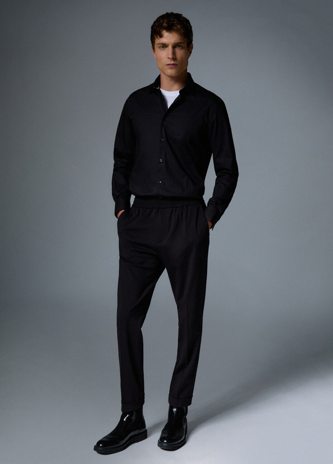 Pantalon jogger en jersey noir Liu Jo - large image number 3