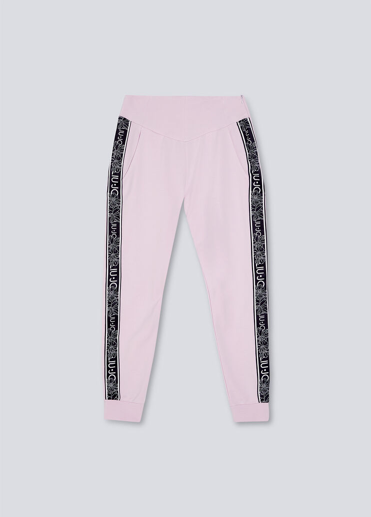 Pantalon écoconçu avec logo rose clair Liu Jo - large image number 4 Pantalon écoconçu avec logo rose clair Liu Jo - large image number 4