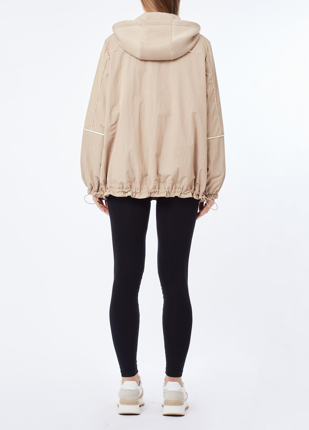 Scuba and nylon jacket champagne Liu Jo - large image number 1
