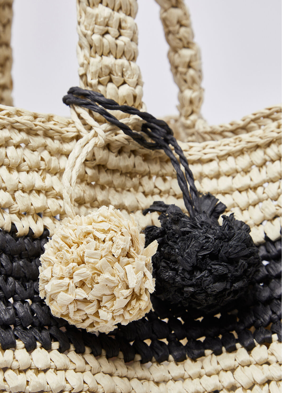 Medium striped tote bag black Liu Jo - large image number 4