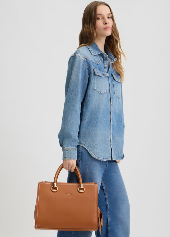 Borsa satchel media crusca Liu Jo - large image number 0