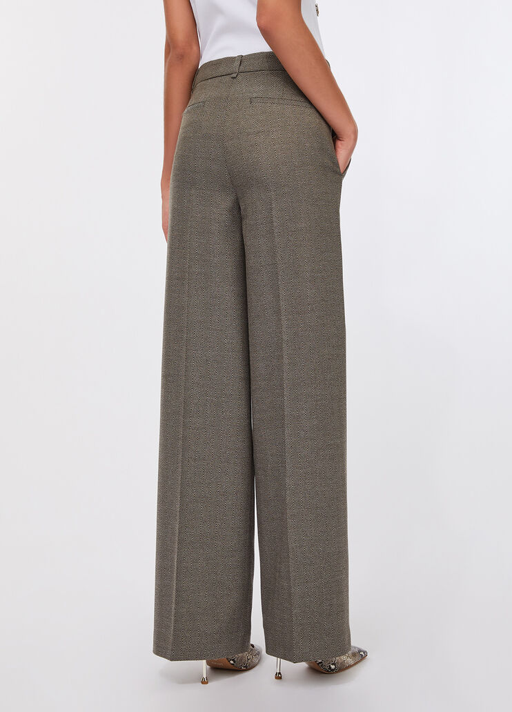 Straight trousers with crease dark beige Liu Jo - large image number 1