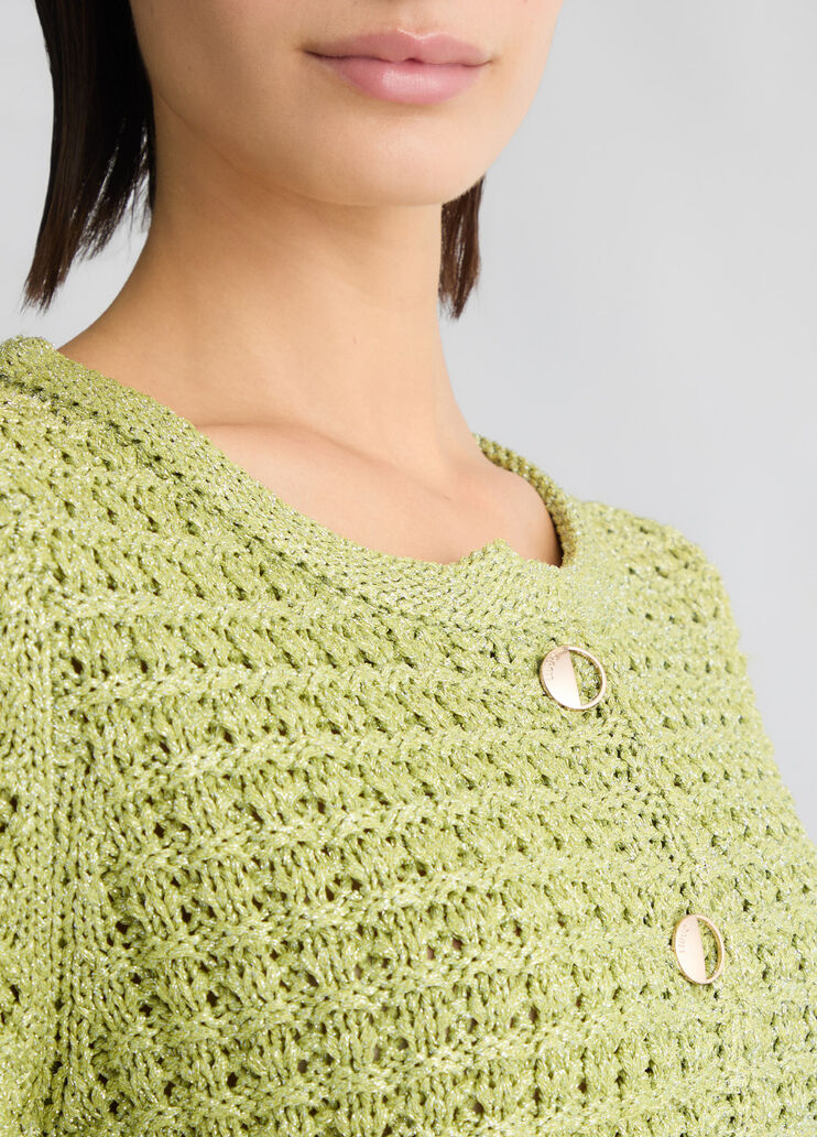 Bouclé jacket avocado Liu Jo - large image number 3 Bouclé jacket avocado Liu Jo - large image number 3