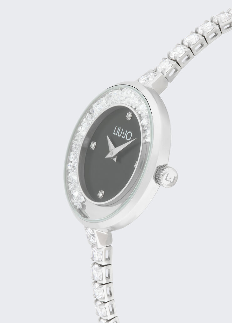 Bracelet watch with diamantés black Liu Jo - large image number 3