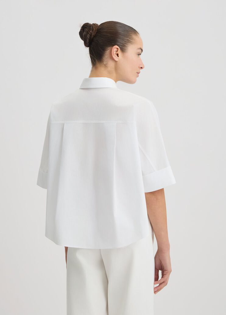Cotton boxy shirt white Liu Jo - large image number 1 Cotton boxy shirt white Liu Jo - large image number 1