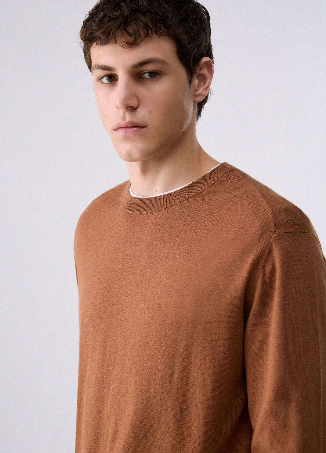 Cotton and Silk Sweater brown Liu Jo - large image number 4