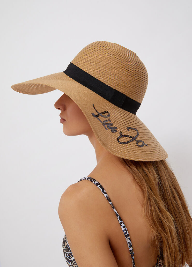 Широкополая соломенная шляпа натуральный Liu Jo - large image number 1