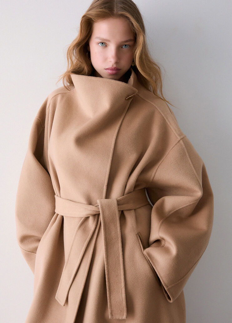 Oversized wool coat beige Liu Jo - medium