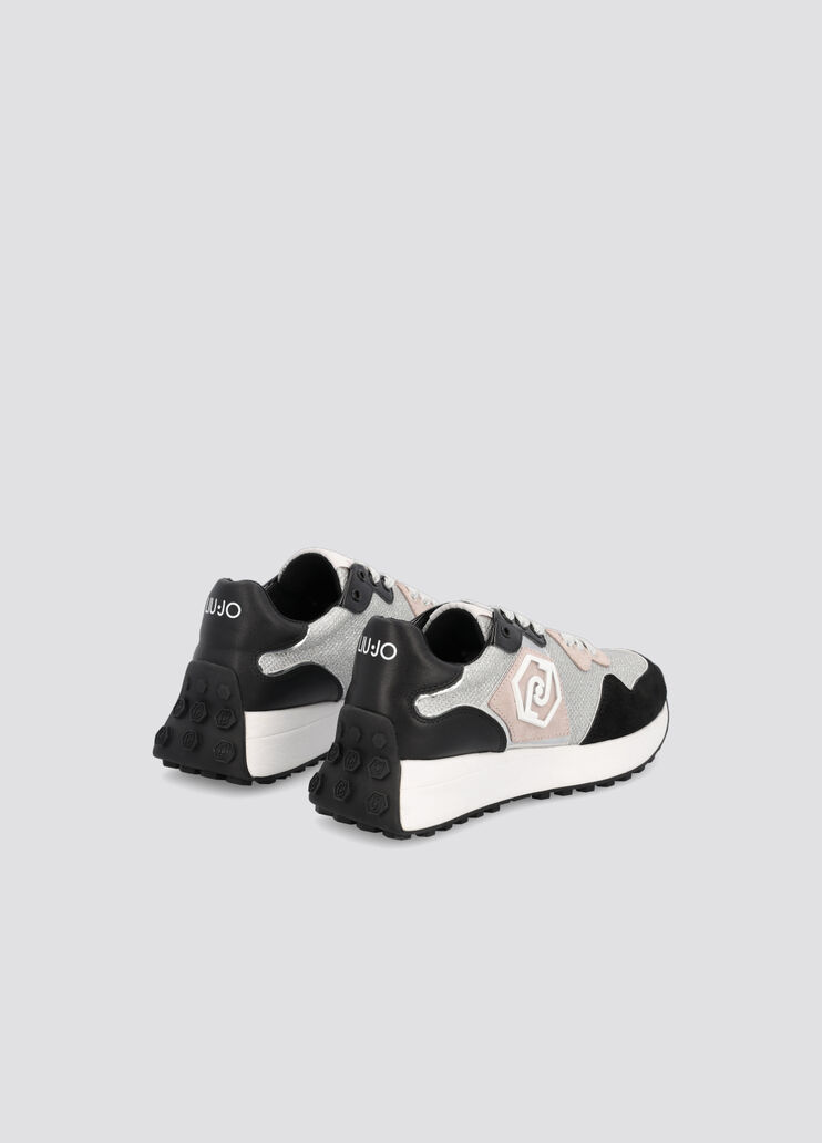 Sneakers in mesh e lurex® argento Liu Jo - large image number 2 Sneakers in mesh e lurex® argento Liu Jo - large image number 2