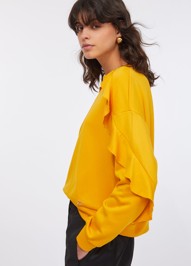 Sweat avec ruches or foncé Liu Jo - large image number 3