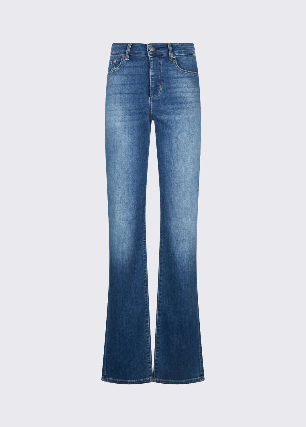 High-rise straight-leg jeans dark blue denim Liu Jo - large image number 6