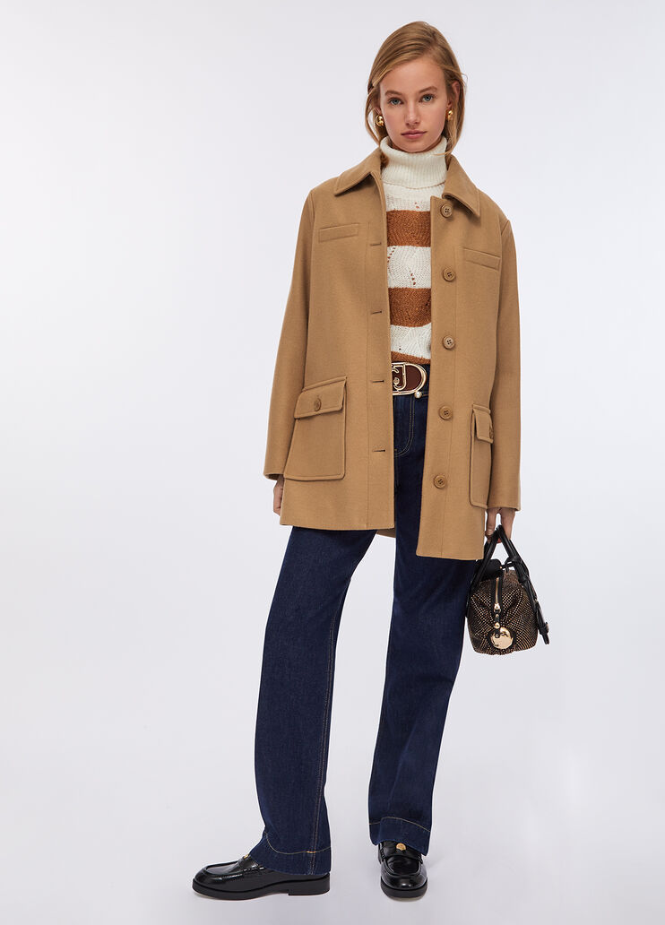 Mantel mit Gürtel Beige Liu Jo - medium