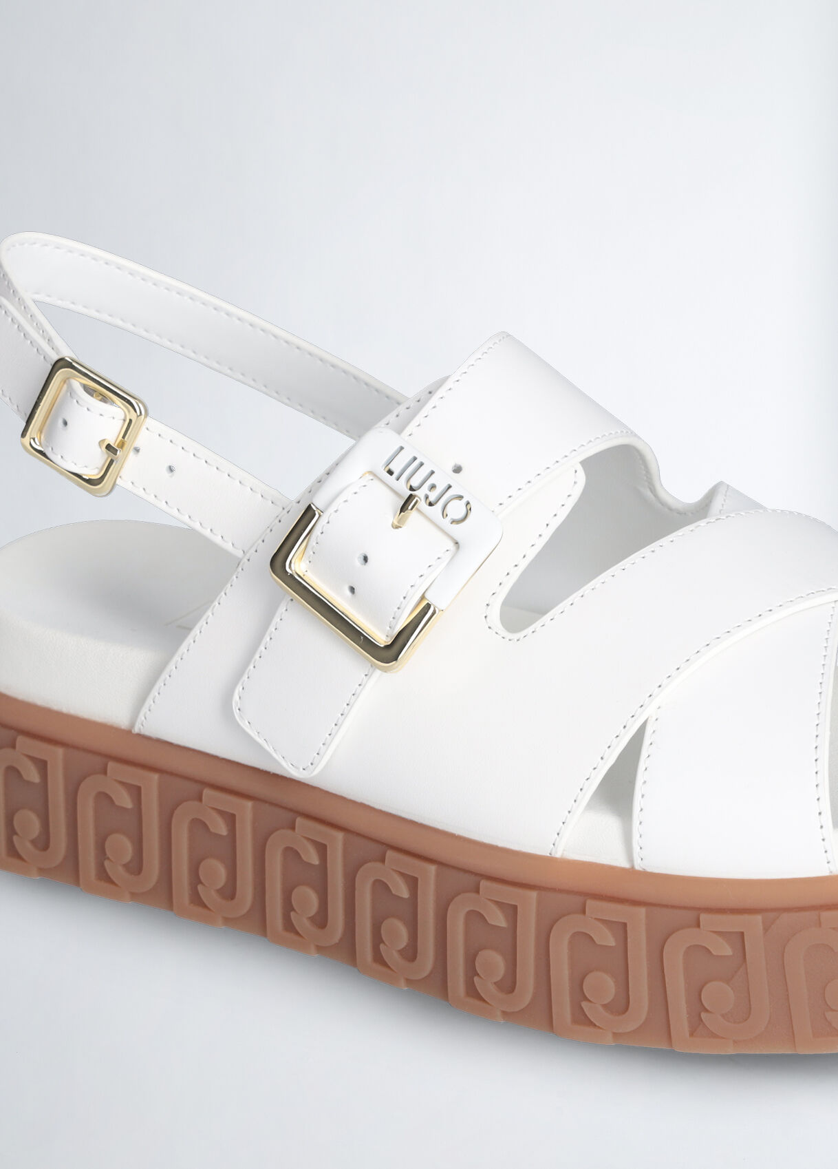 Leather sandals colour white Liu Jo
