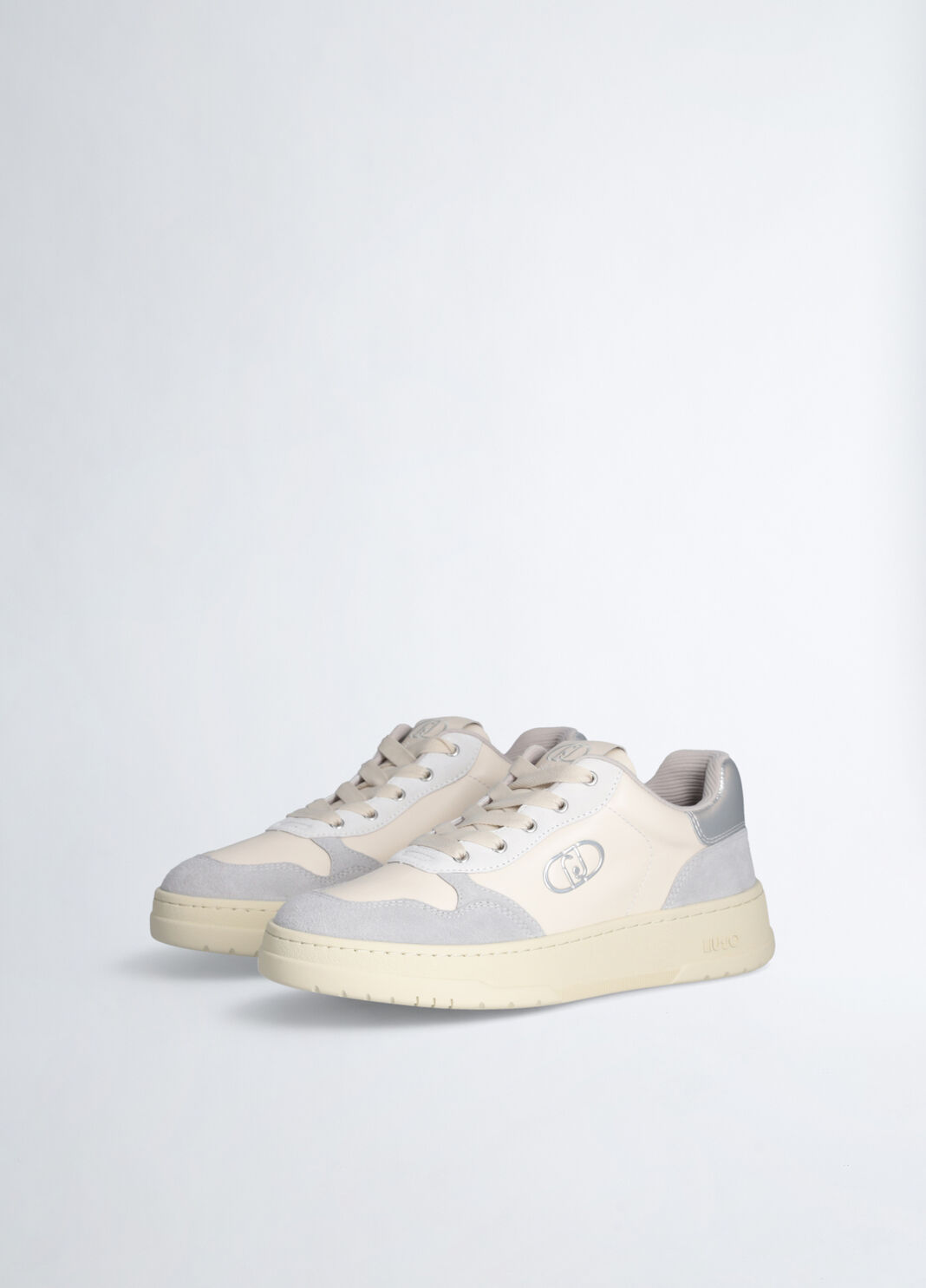 Two-tone suede sneakers grey Liu Jo - large image number 8