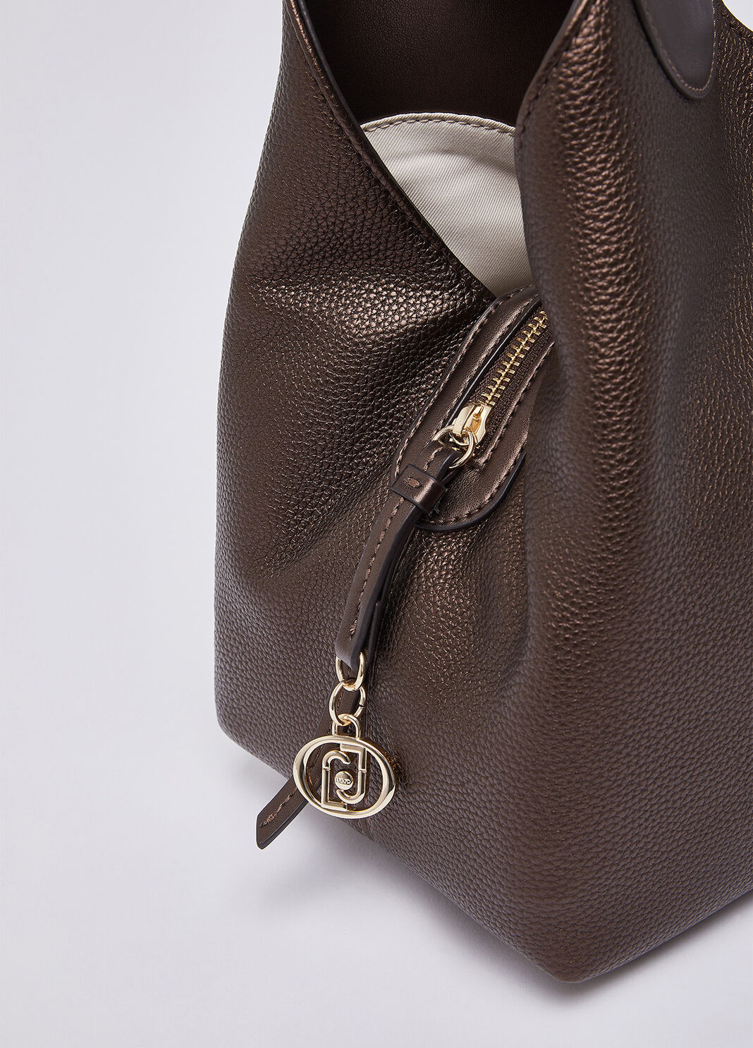 Medium satchel bag dark brown Liu Jo - large image number 5