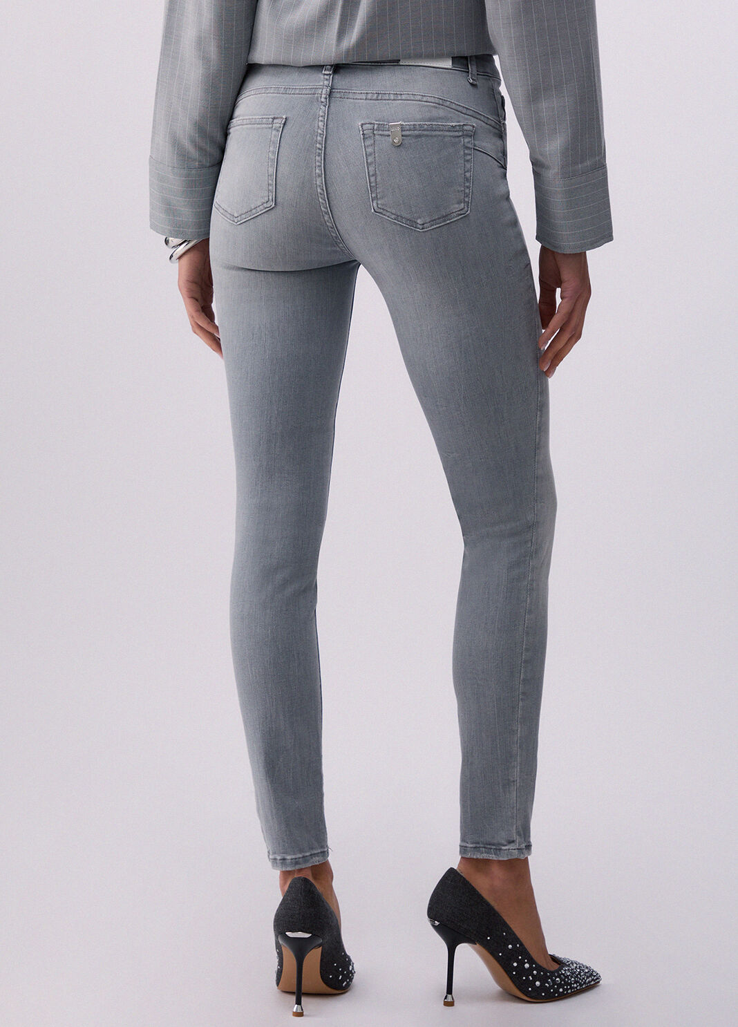 Skinny-Jeans mit hohem Bund Denim-Grau Liu Jo - large image number 1