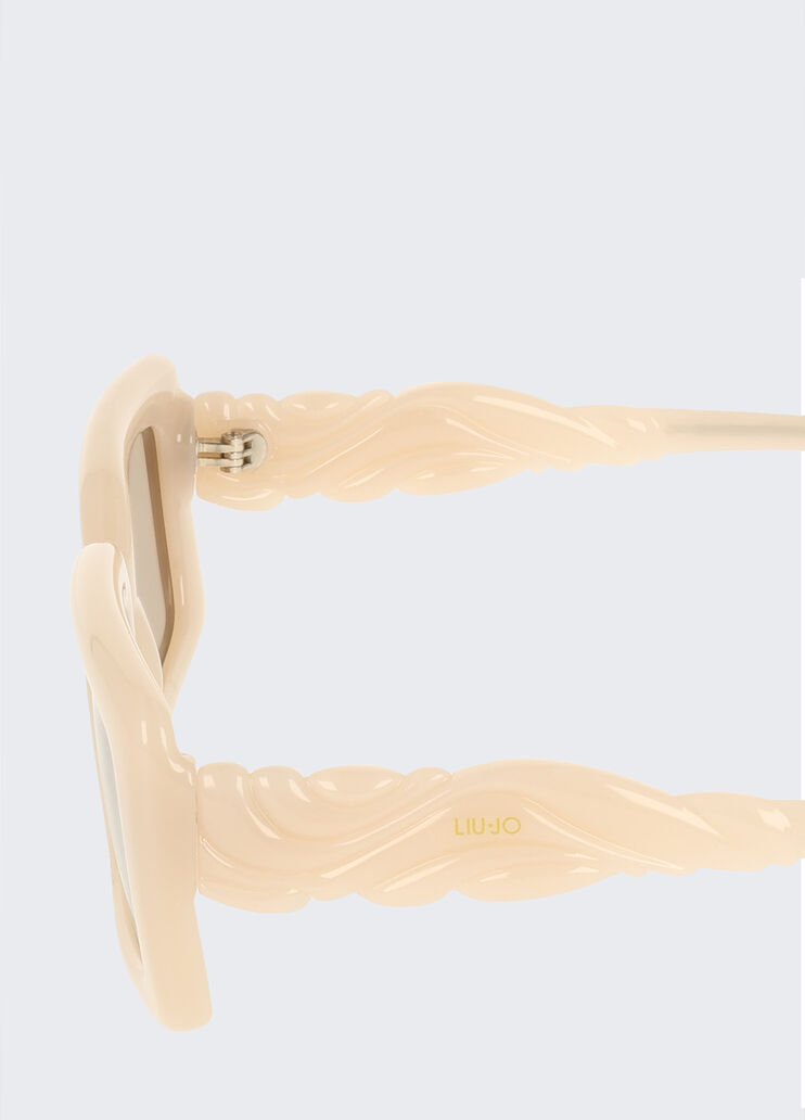 Rectangular sunglasses nude Liu Jo - large image number 3