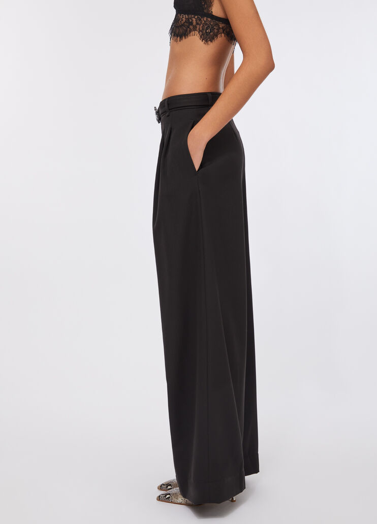 Palazzo trousers with belt black Liu Jo - medium
