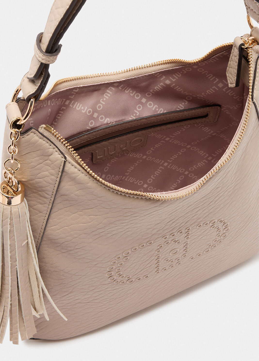 Medium shoulder bag beige Liu Jo - large image number 6