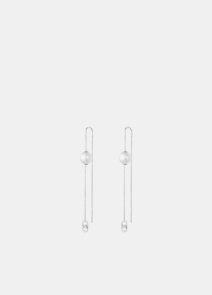 Drop earrings with bead silver Liu Jo - medium Drop earrings with bead silver Liu Jo - medium
