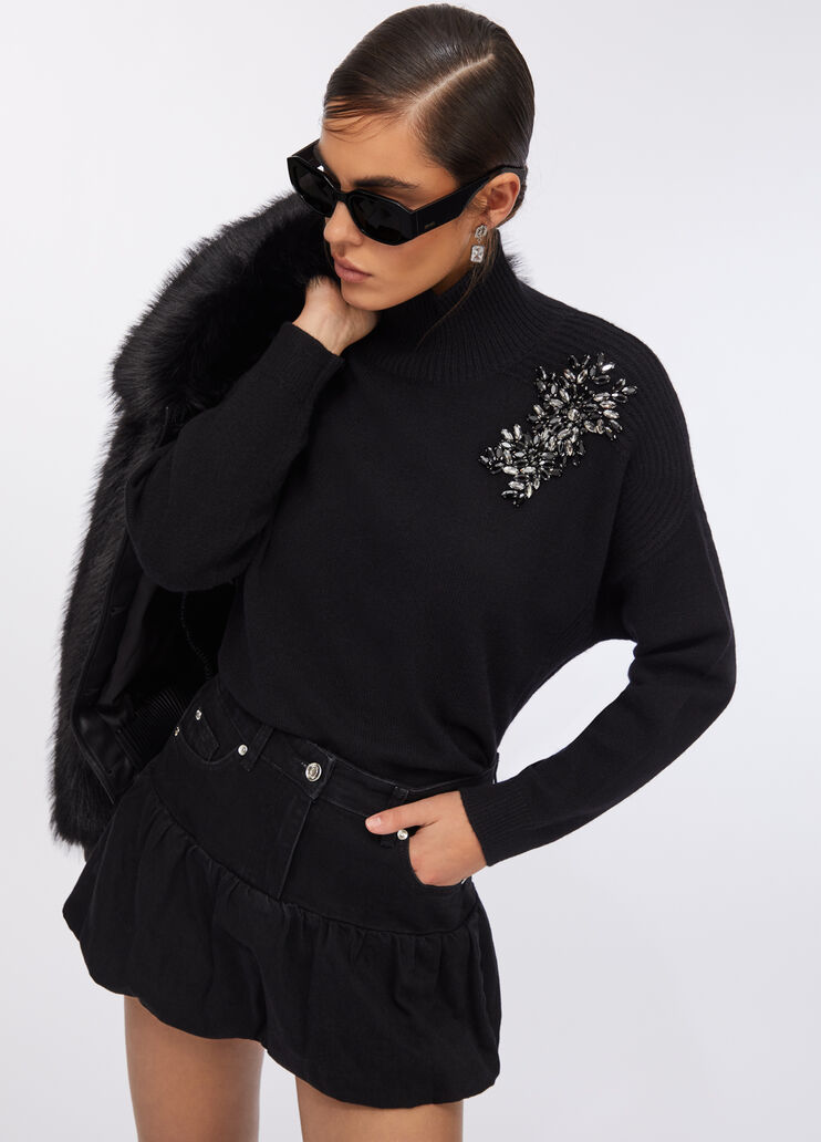 Minirock aus Denim Denim-Schwarz Liu Jo - large image number 2