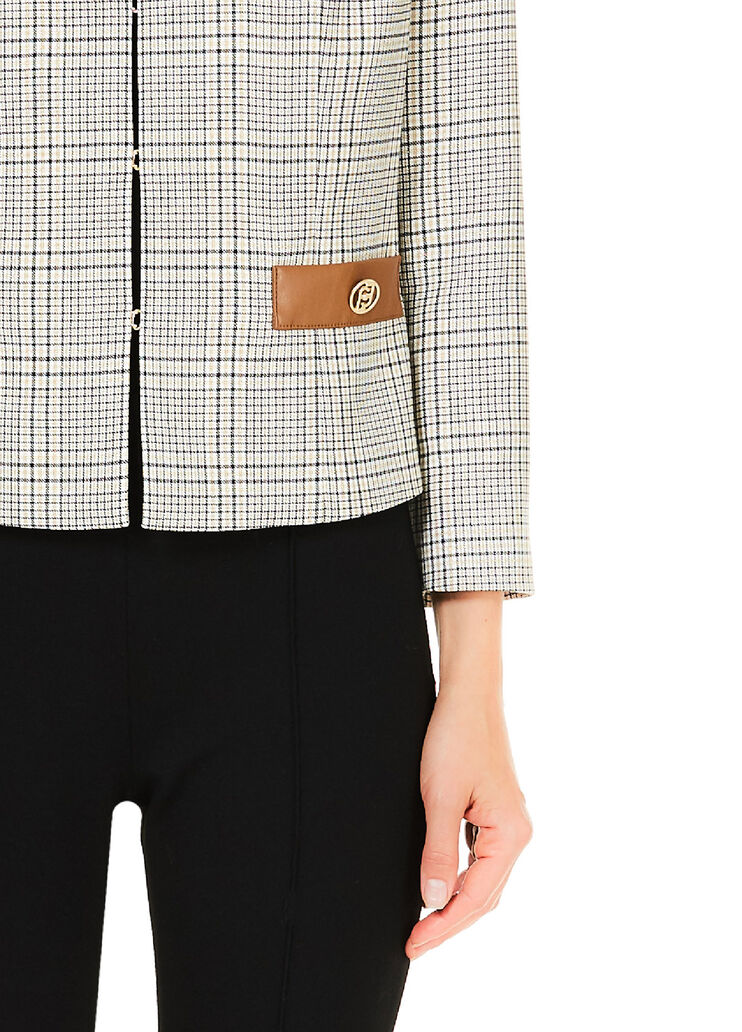 Jacket with belt Check Liu Jo - large image number 2