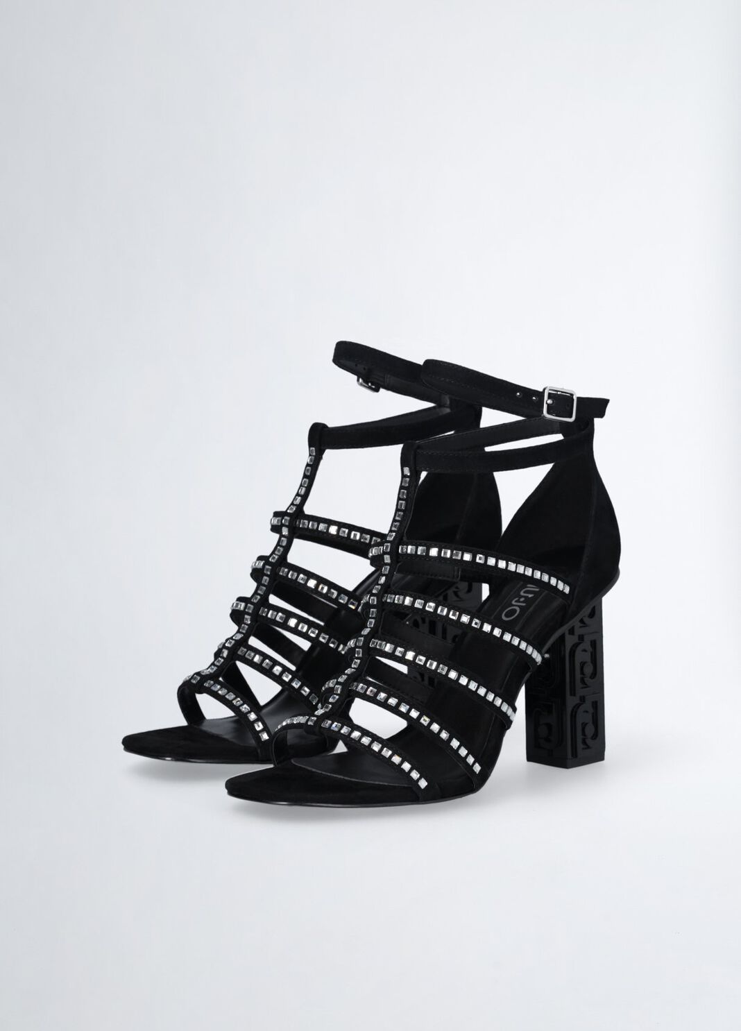 Sandals with branded heel black Liu Jo - large image number 9