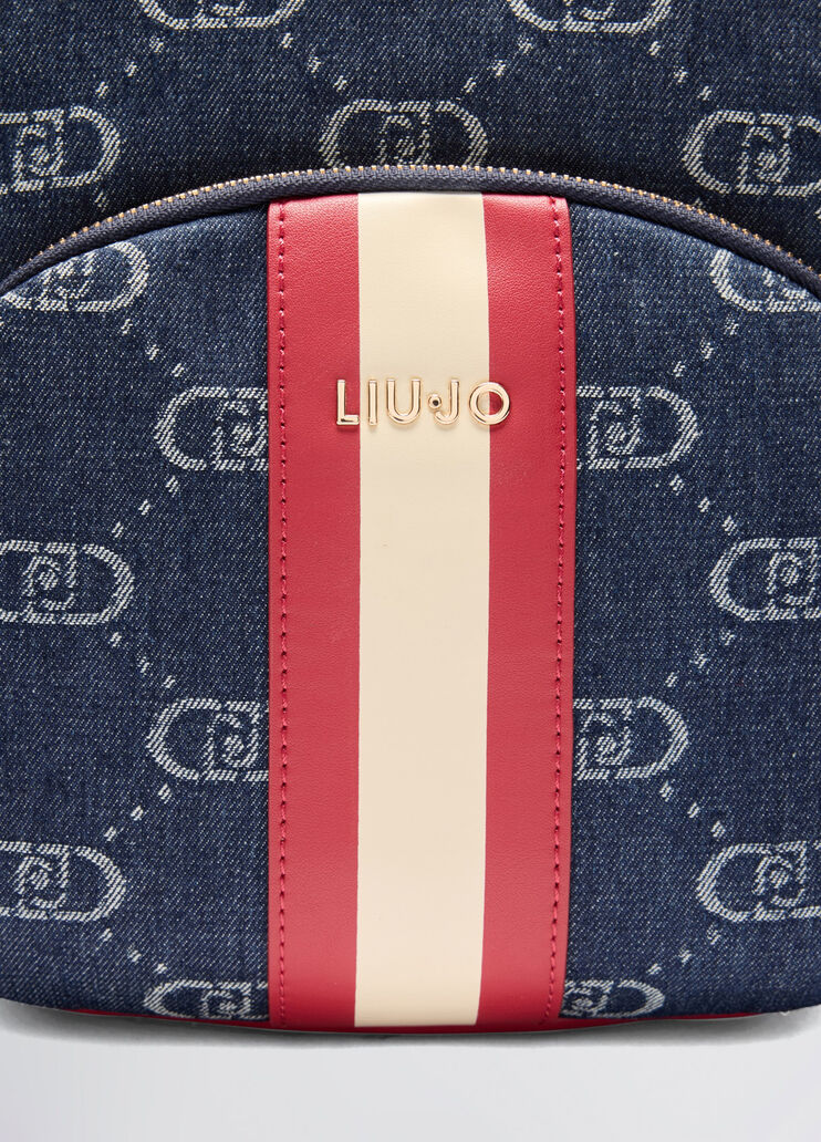 Jacquard backpack dark denim Liu Jo - large image number 5 Jacquard backpack dark denim Liu Jo - large image number 5