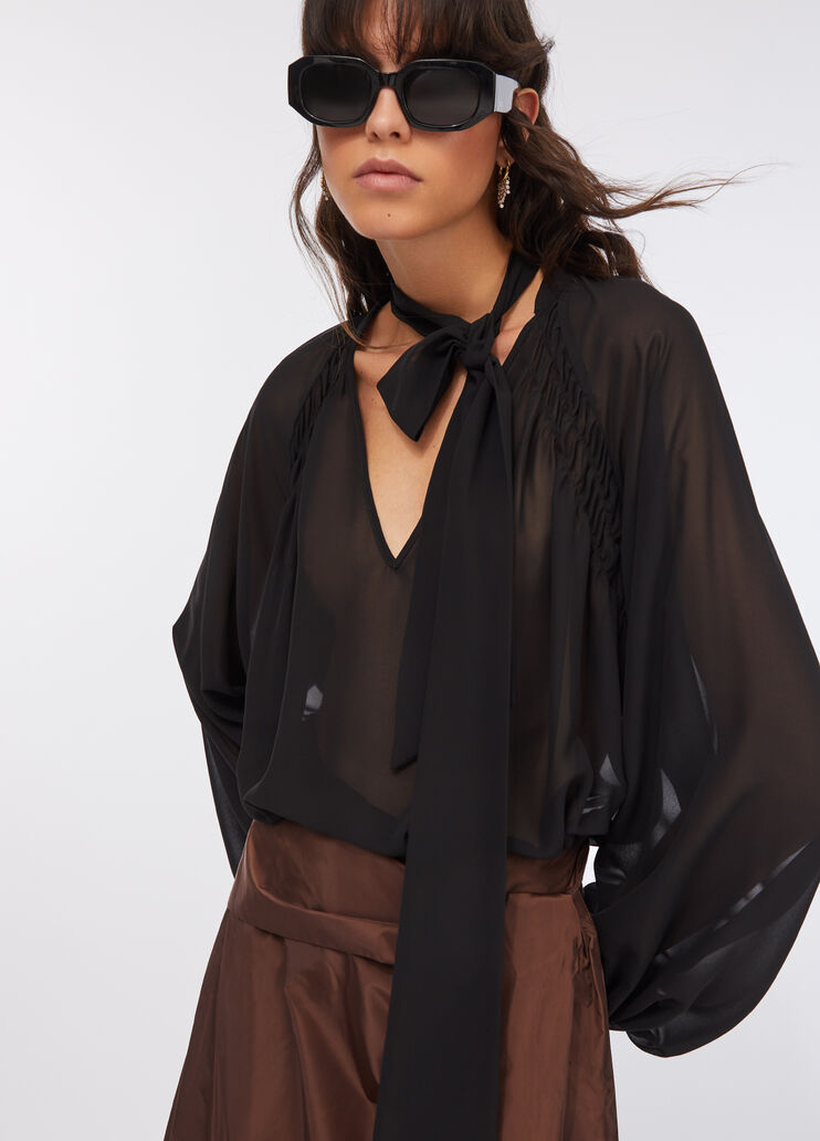 Georgette blouse black Liu Jo - large image number 2