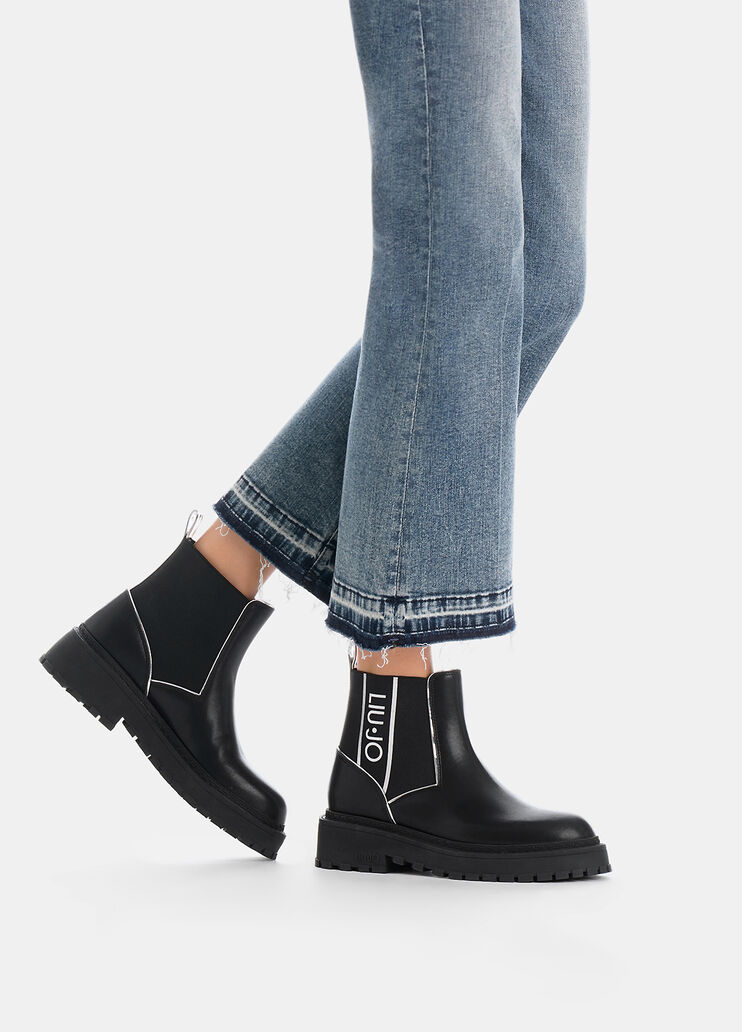 Leather beatles ankle boots black Liu Jo - large image number 0