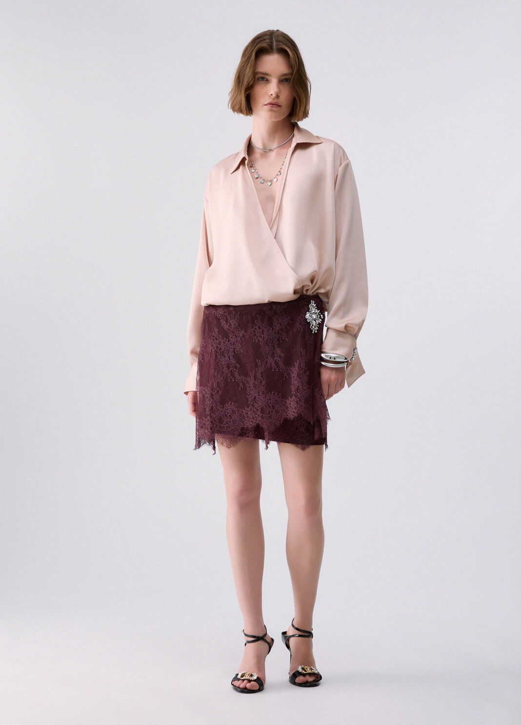 Blouse en satin blanc Liu Jo - large image number 3
