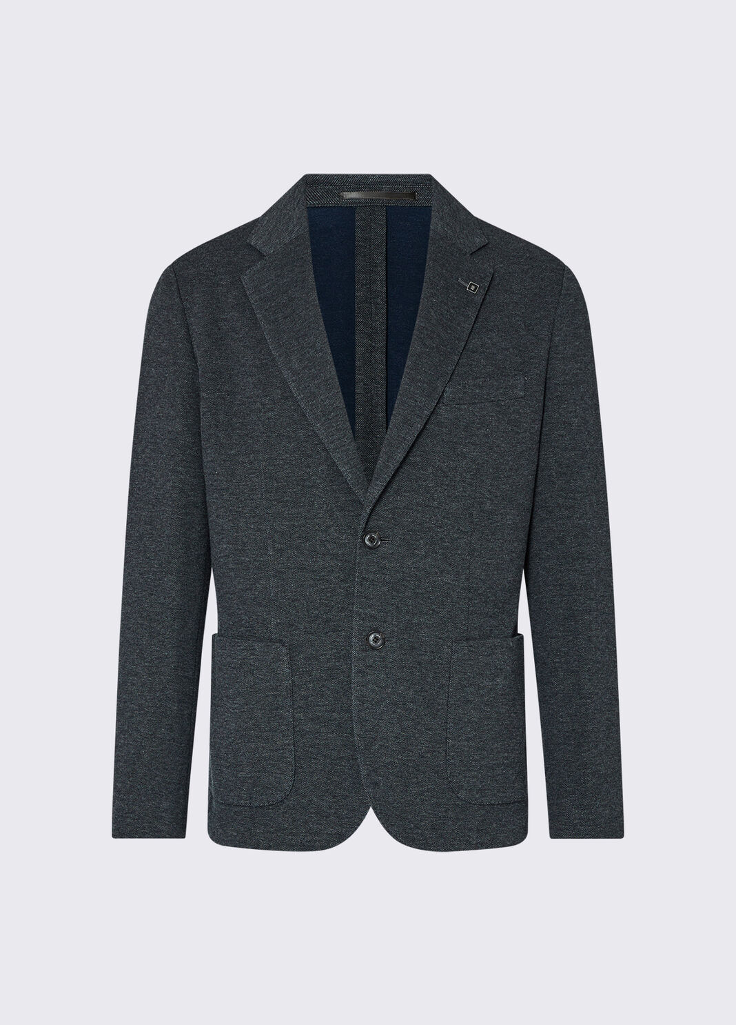 Jacket in piqu&eacute; jersey dark grey Liu Jo - large image number 6