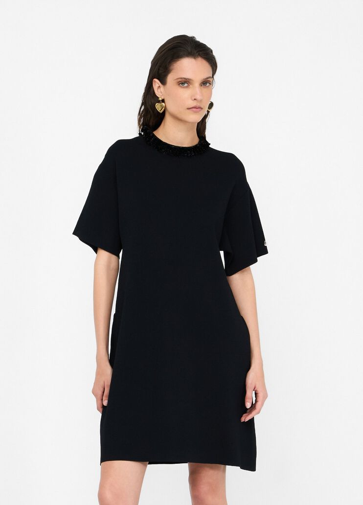 Dress with sequins black Liu Jo - large image number 0 Dress with sequins black Liu Jo - large image number 0