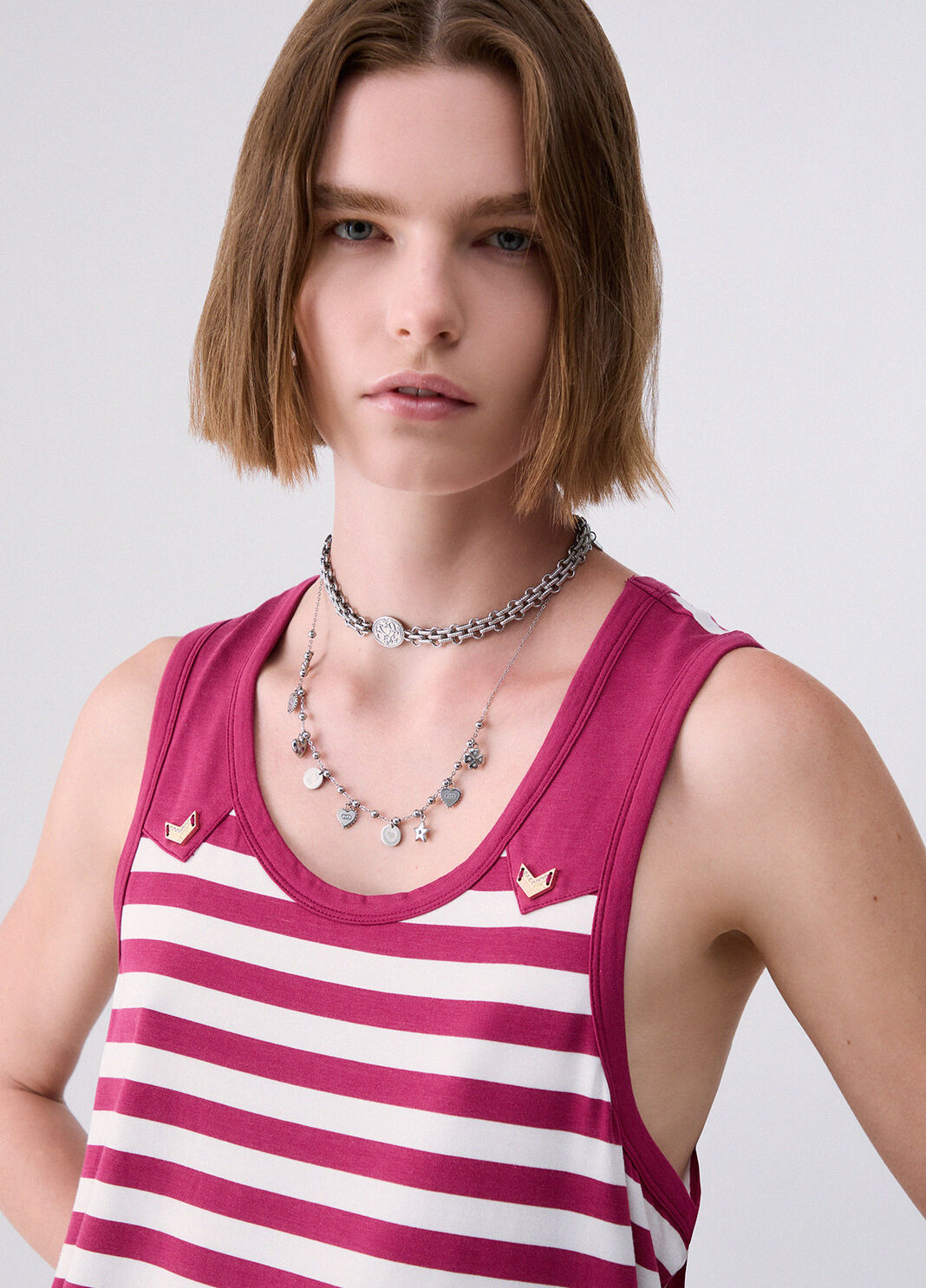 Striped top white and red Liu Jo - large image number 2