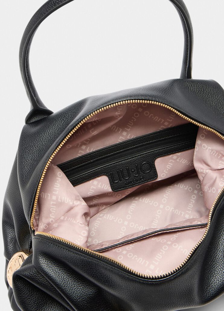 Sac grand format avec charm noir Liu Jo - large image number 6