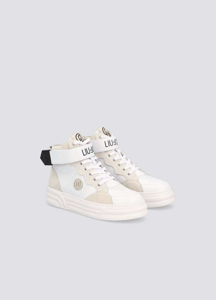 Hoher Sneaker mit Logo  Weiß Liu Jo - large image number 1 Hoher Sneaker mit Logo  Weiß Liu Jo - large image number 1
