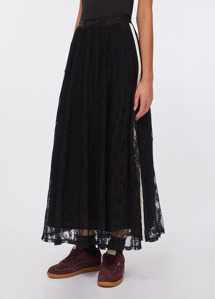 Rock aus Spitze Schwarz Liu Jo - medium