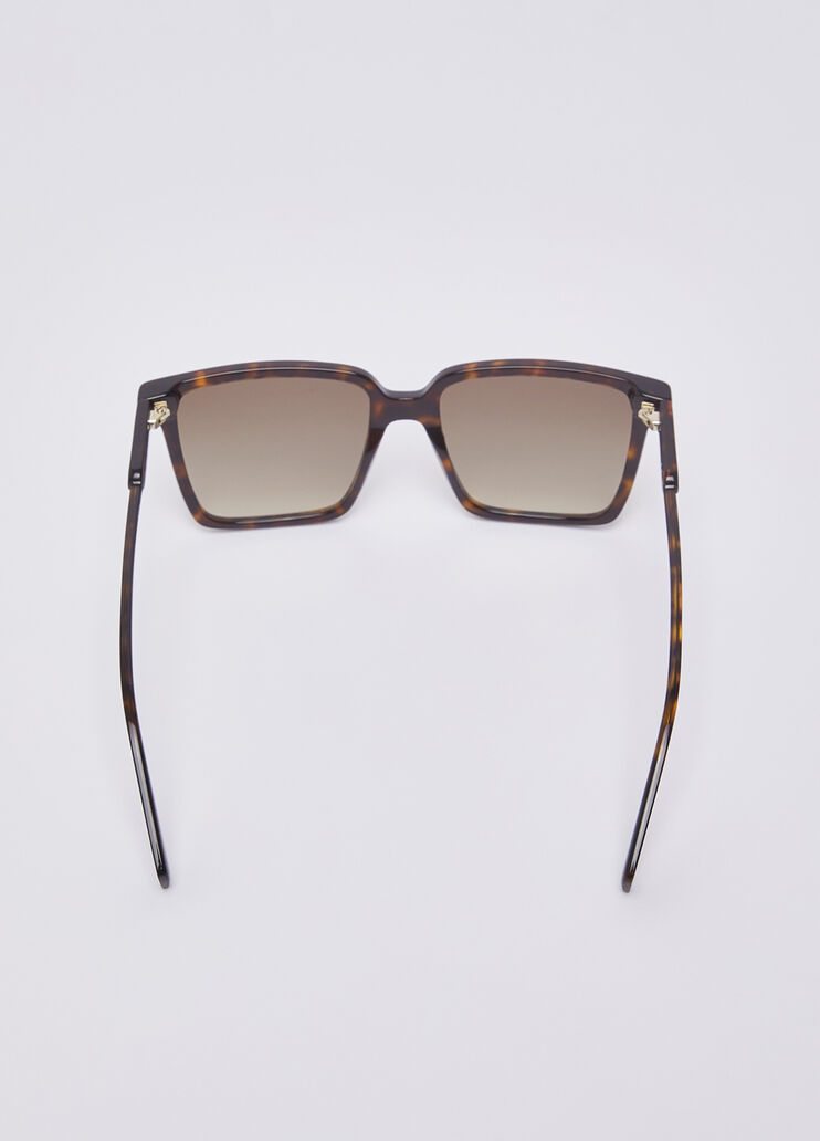 Occhiali da sole rettangolari tartarugato scuro Liu Jo - medium