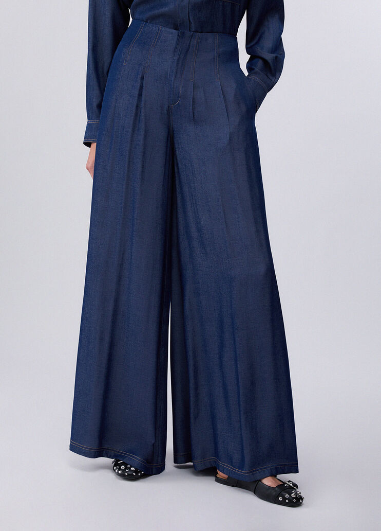 Weit ausgestellte Jeans Dunkles Denimblau Liu Jo - large image number 0