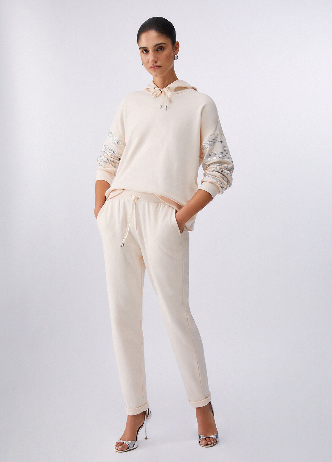 Sudadera con capucha y aplicaciones champ&aacute;n Liu Jo - large image number 5