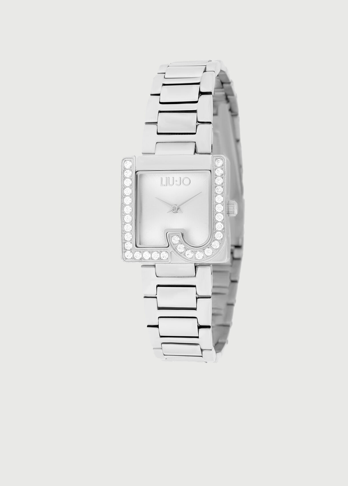 Reloj de acero con logotipo