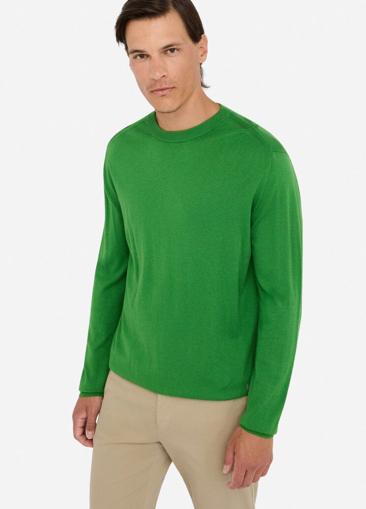 Cotton and silk jumper green Liu Jo - medium