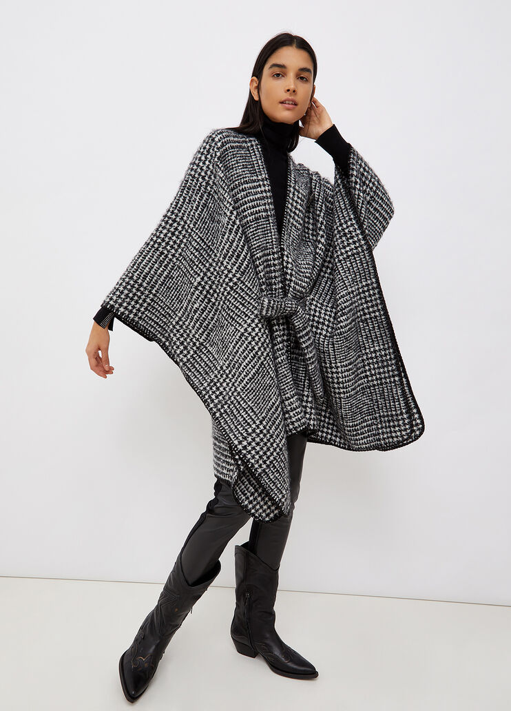 Poncho with belt black/white Liu Jo - large image number 0