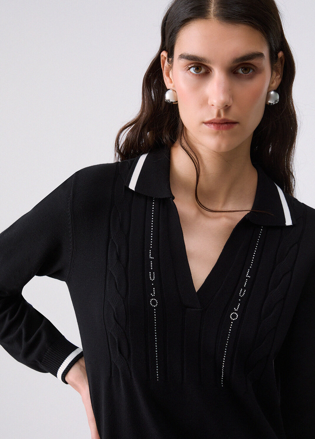 Short knit dress black Liu Jo - large image number 4
