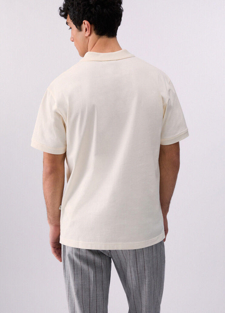 100% linen polo-shirt cream Liu Jo - medium