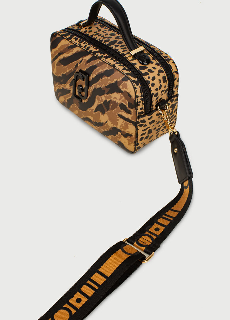 Crossbody bag with logo Brown Liu Jo - large image number 4